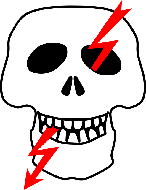Free high voltage danger shock vector