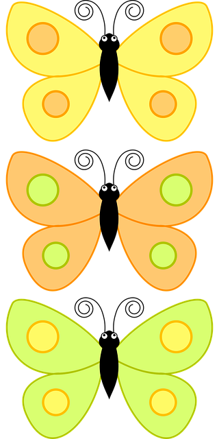 Free butterflies insects lilac illustration