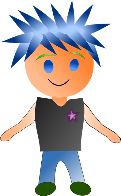 Free punk dude duy vector