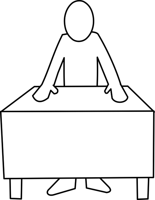 Free desk principal office vector