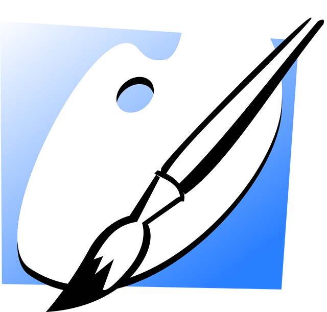 Free sample board painter paintbrush vector