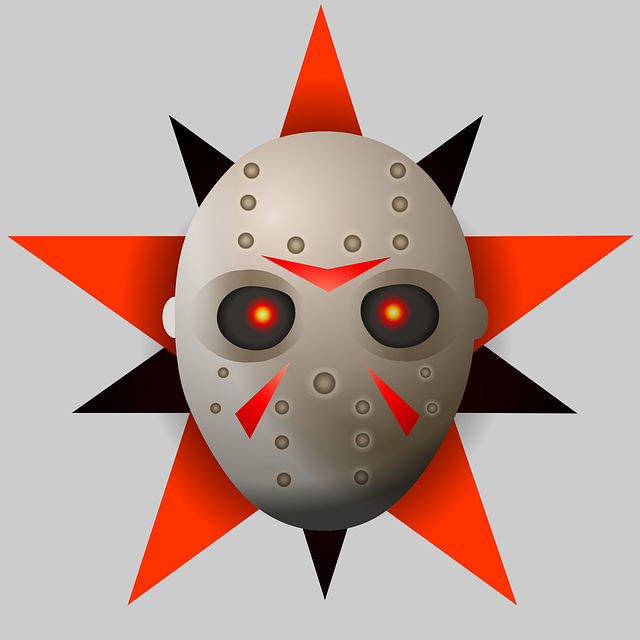 Free mask drone psychopath illustration