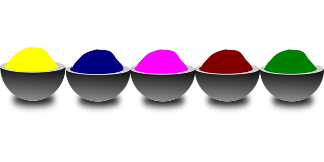 Free bowls colors india vector