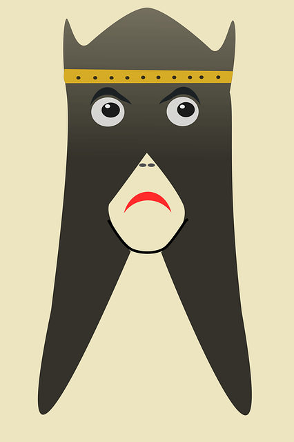 Free warrior mask historic vector