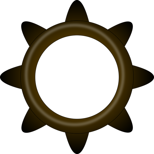 Free Brass Gear vector and picture