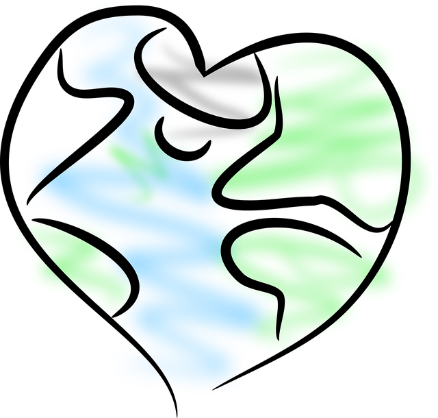 Free Earth Heart vector and picture