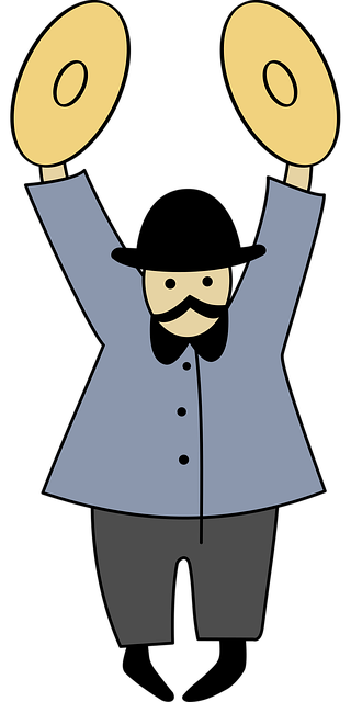 Free percussion band bandsman vector
