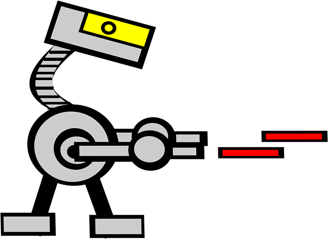 Free drone robot android vector