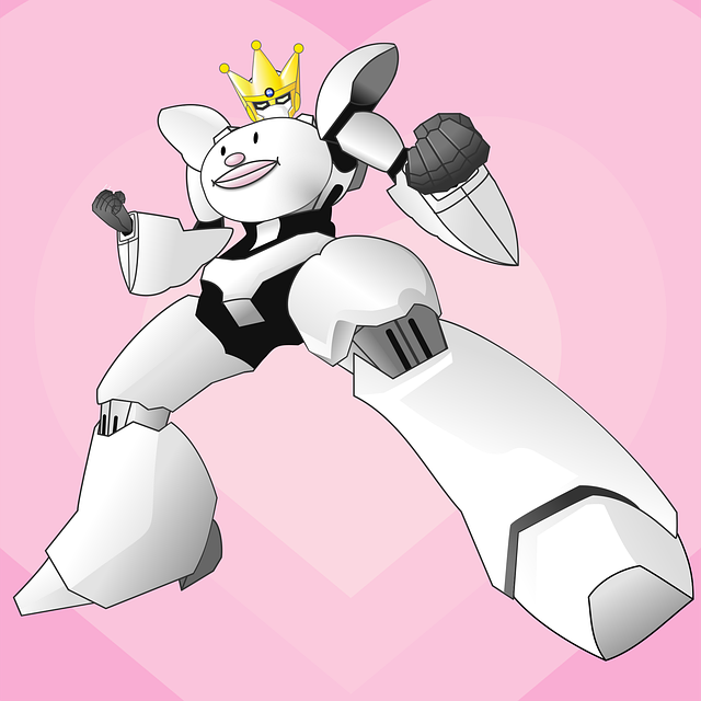 Free robot android transformer vector