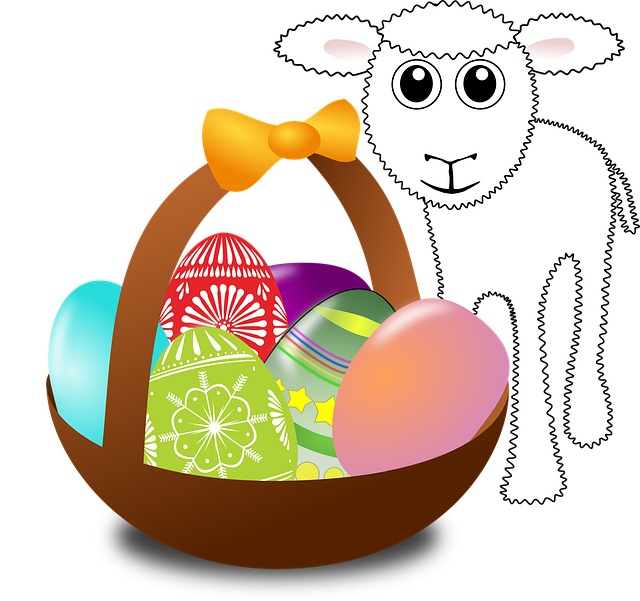 Download free HD stock image of Lamp Sheep Free lamp sheep easter eggs vector