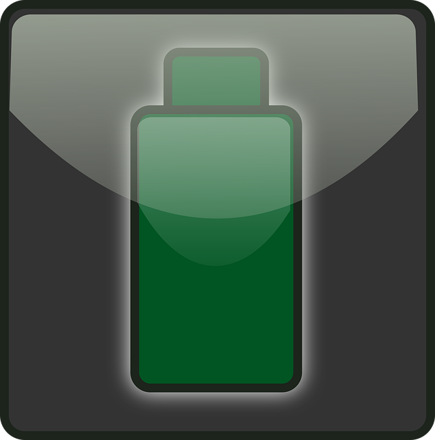 Free depleted battery green vector