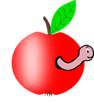 wormhole, apple, worm