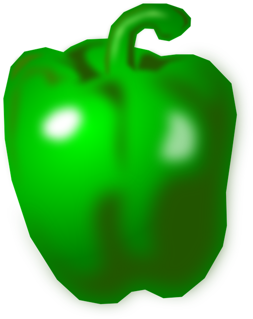 Free Green Pepper Pepper vector and picture