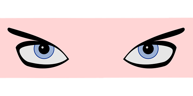 Free eyes gaze girl vector