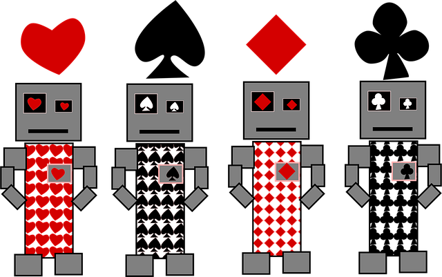 Free clubs diamonds hearts illustration