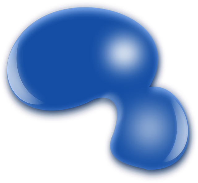 Free liquid puddle blue vector