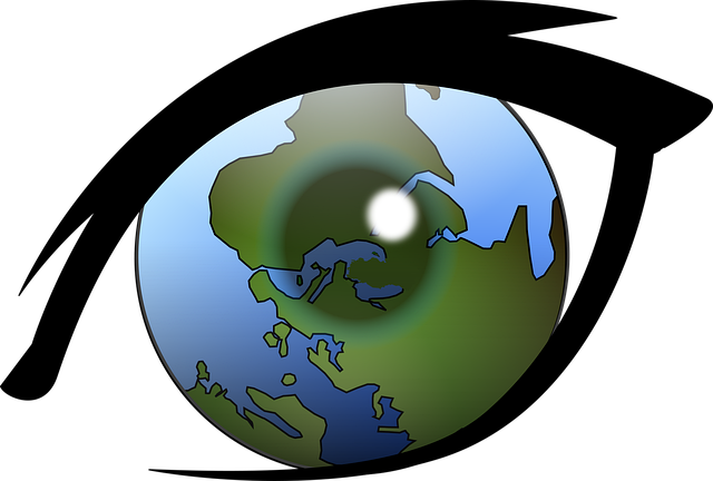 Free alternative earth eye vector