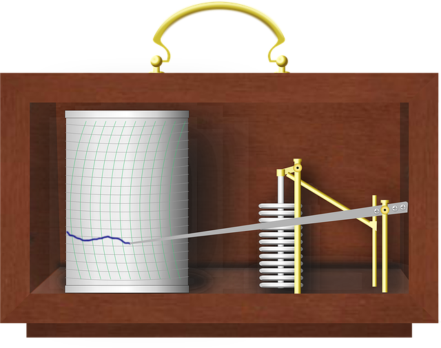 Free barograph weather instruments illustration