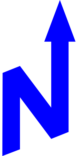 Free arrow map north vector