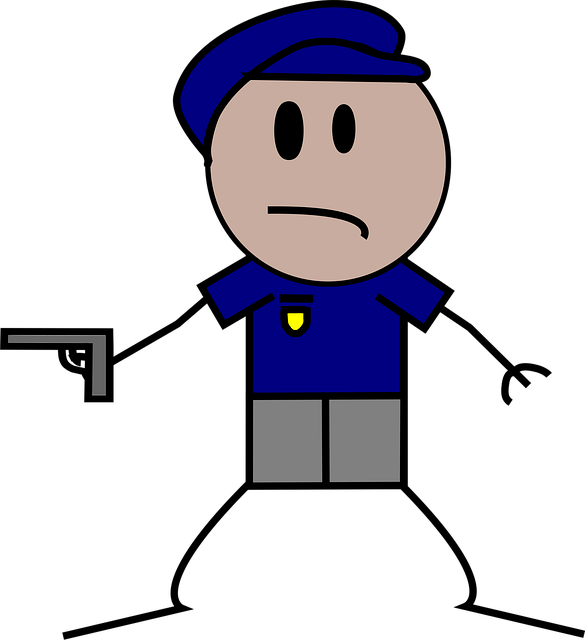 Free Cop Pistol vector and picture