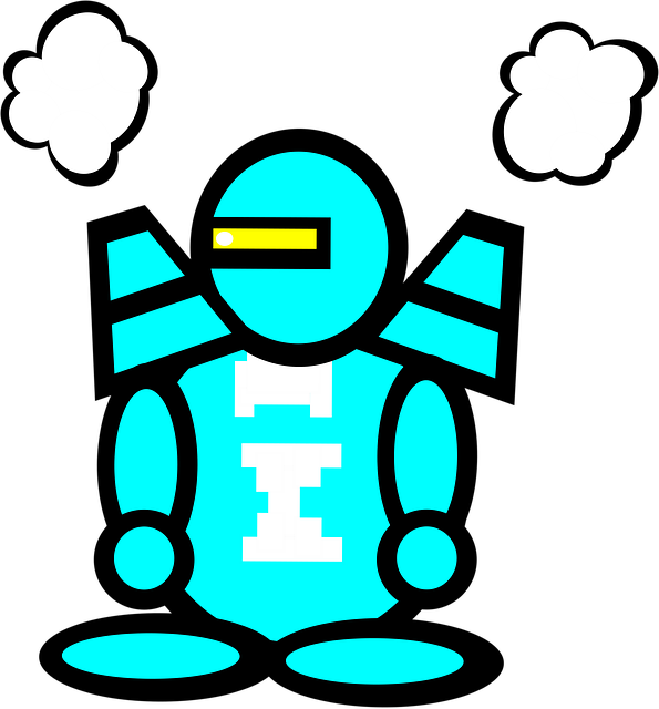 Robot, Android, Jetpack, Droid, Blå