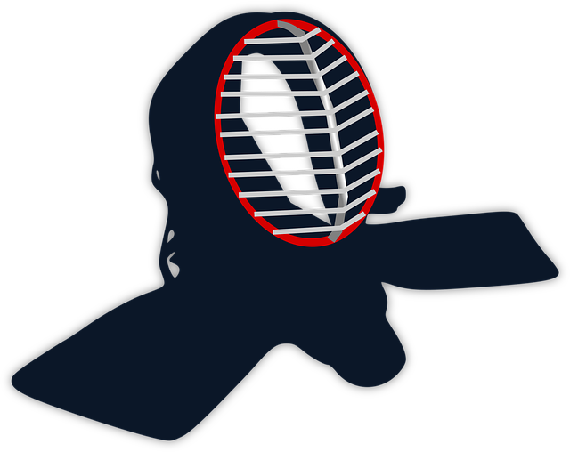 Free kendo helmet japanese vector