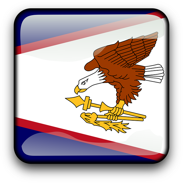 Free american samoa flag country vector
