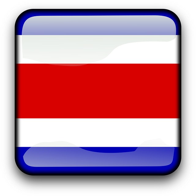 Free costa rica flag country illustration