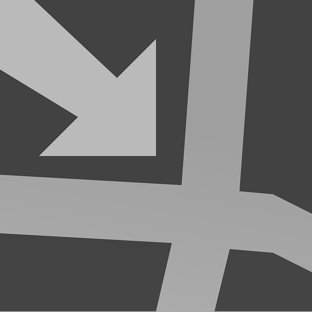 Free location arrow direction vector