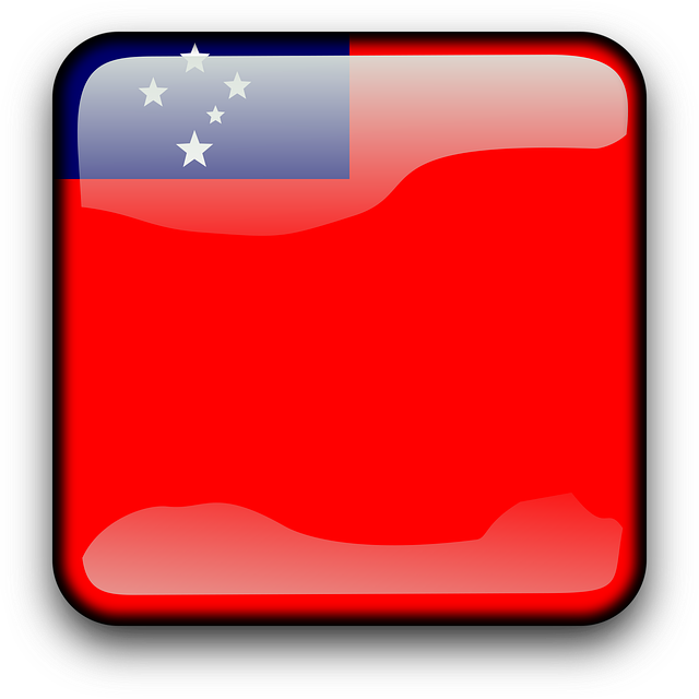 Free samoa flag country vector