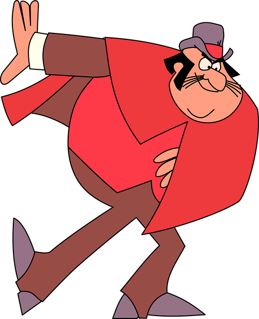 Free character man cape vector