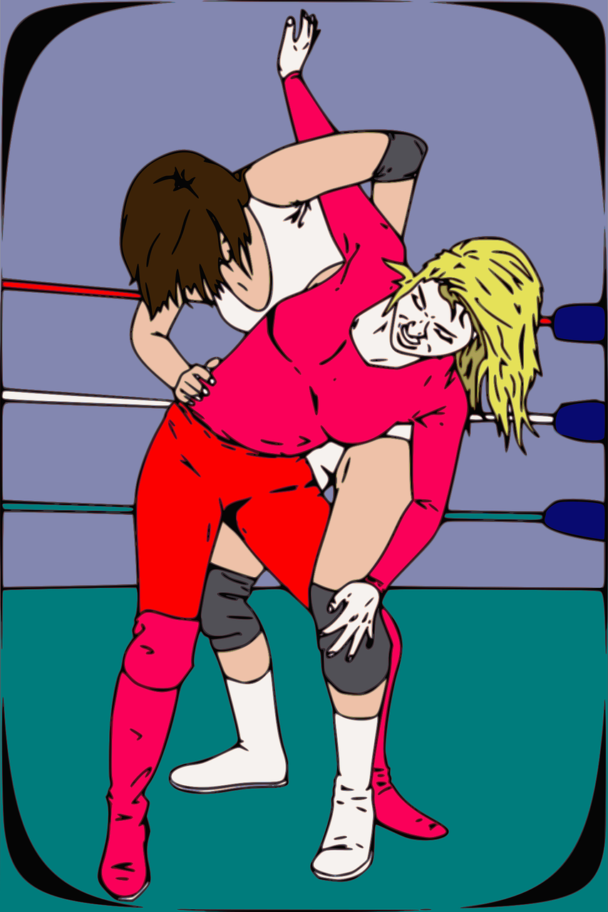 Download Wrestling, Kangaroo, Female Character. Royalty-Free Vector ...