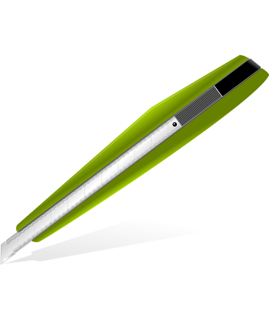Free cutter knife office vector