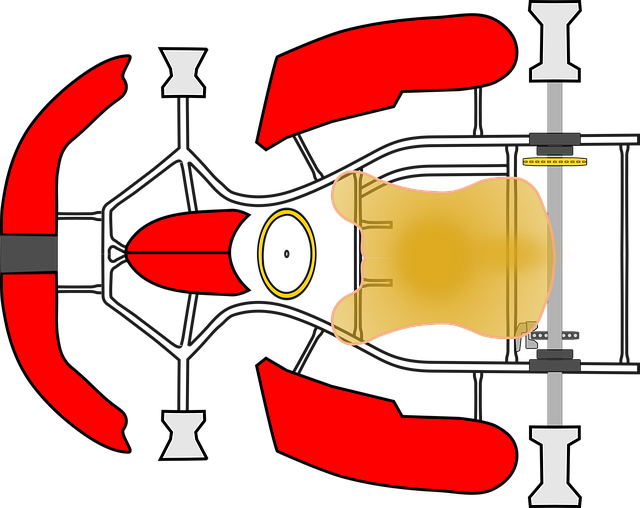 Free chassis go-kart kart illustration