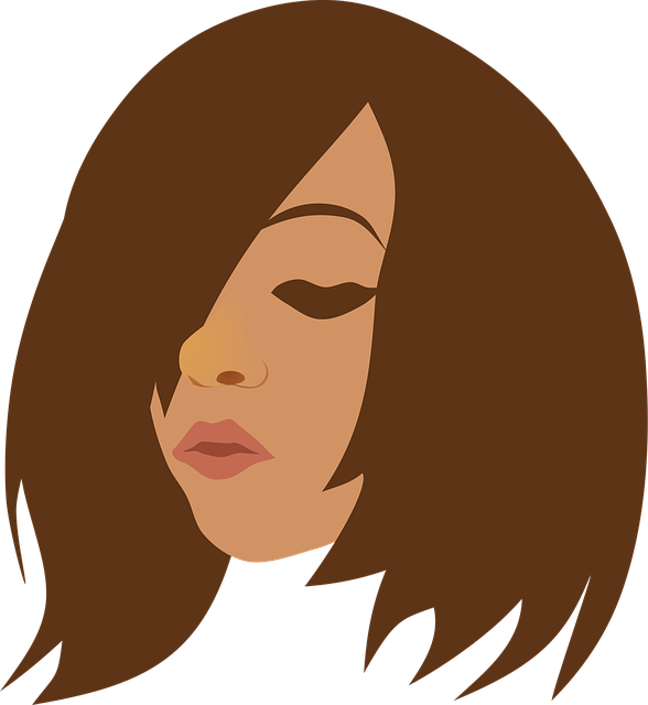 Free beauty brunette face vector