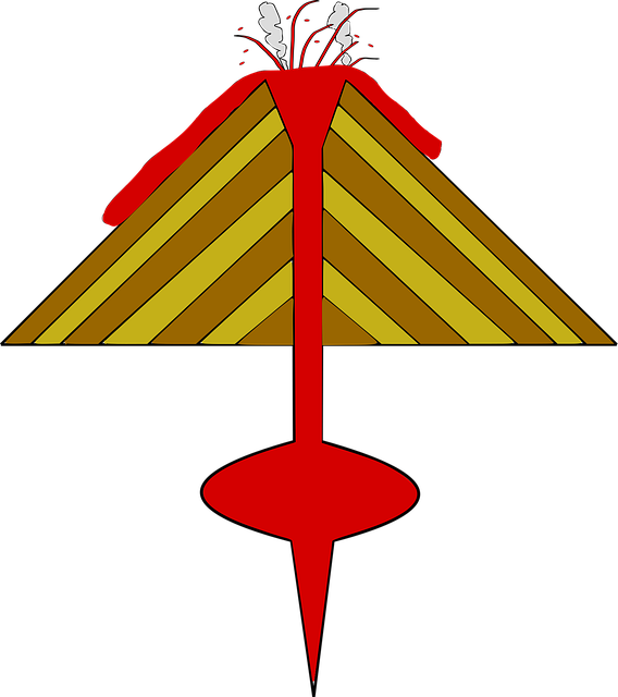 Free volcano lava hot vector