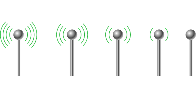 Free wireless computer antenna illustration