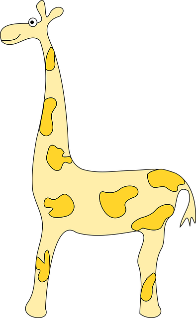 Giraf, Dyr, Afrika, Pattedyr, Natur, Gul