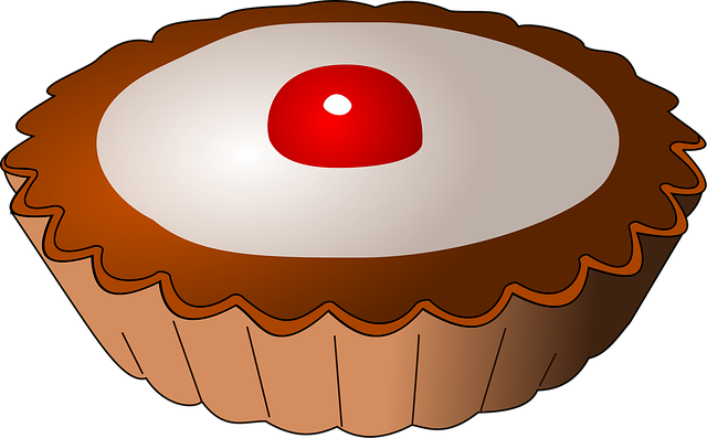 Free cake cherry sweet vector