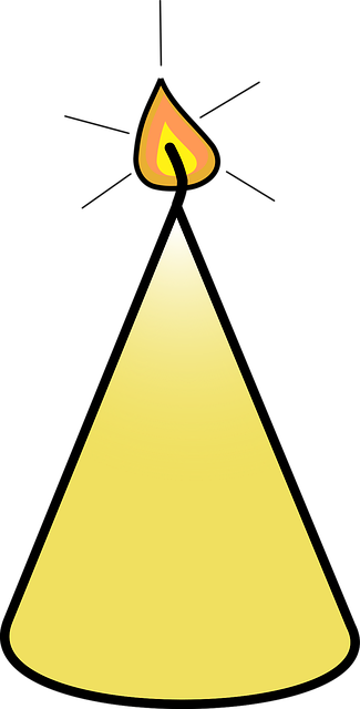 Free candle conic light vector