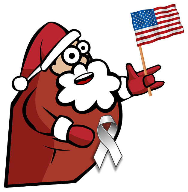 Free santa xmas man vector