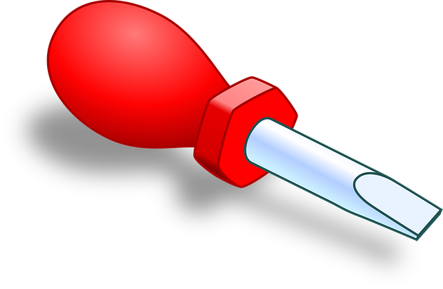 Download free HD stock image of Screwdriver Tool Free screwdriver tool red vector