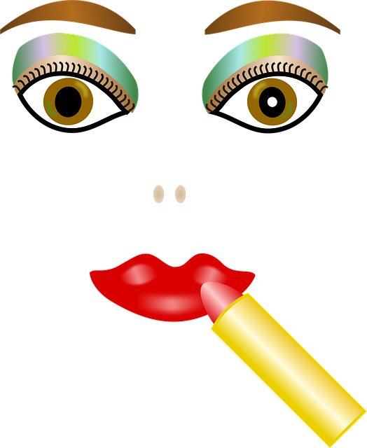 Free face lipstick cosmetics vector