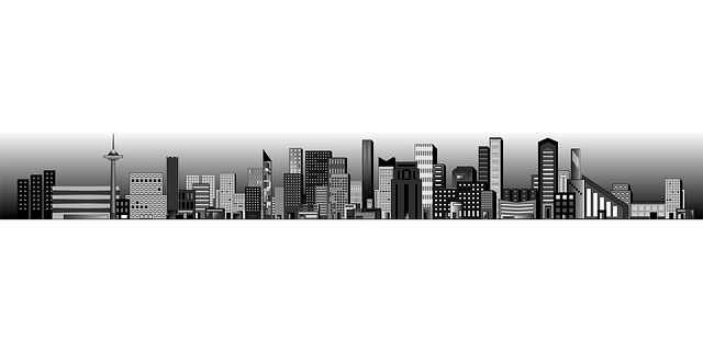 Stadt, Stadt, Dorf, Wolkenkratzer