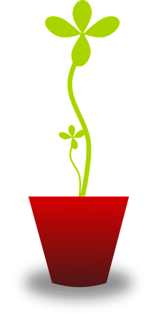 Free plant pot tender vector