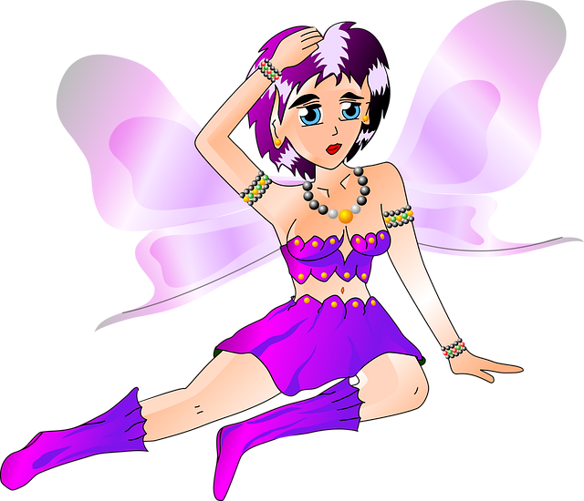 Free elf girl woman vector