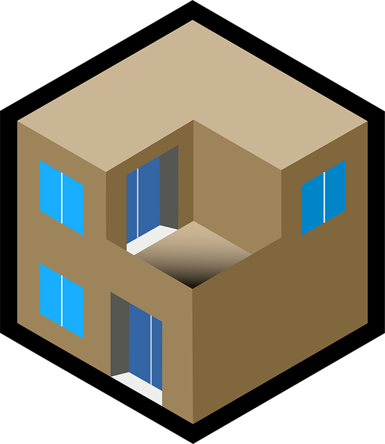 Free building flat home vector