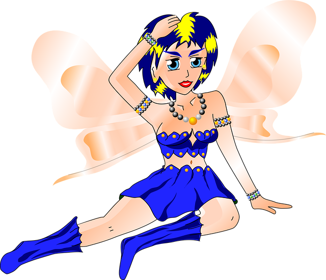 Free elf fee girl vector