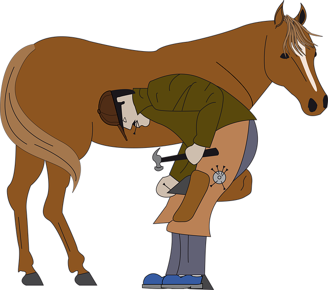 Free vector graphic: Blacksmith, Farrier, Horse, Man - Free Image on