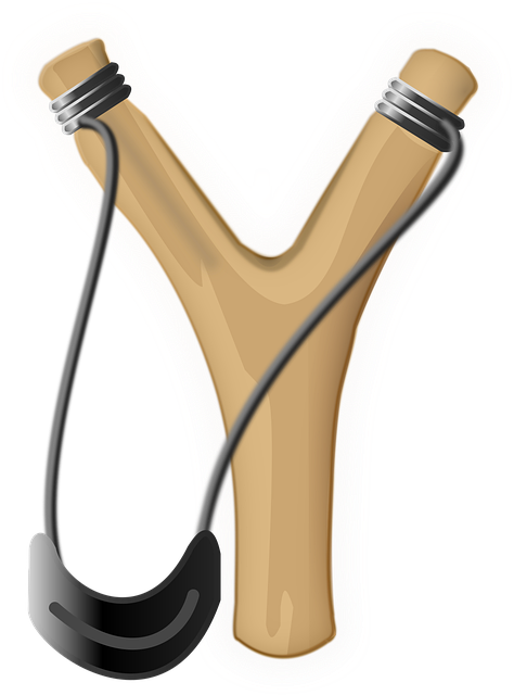Free catapult sling slingshot vector